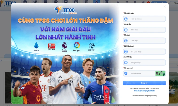 Các Bước Đăng Ký Tài Khoản TF88